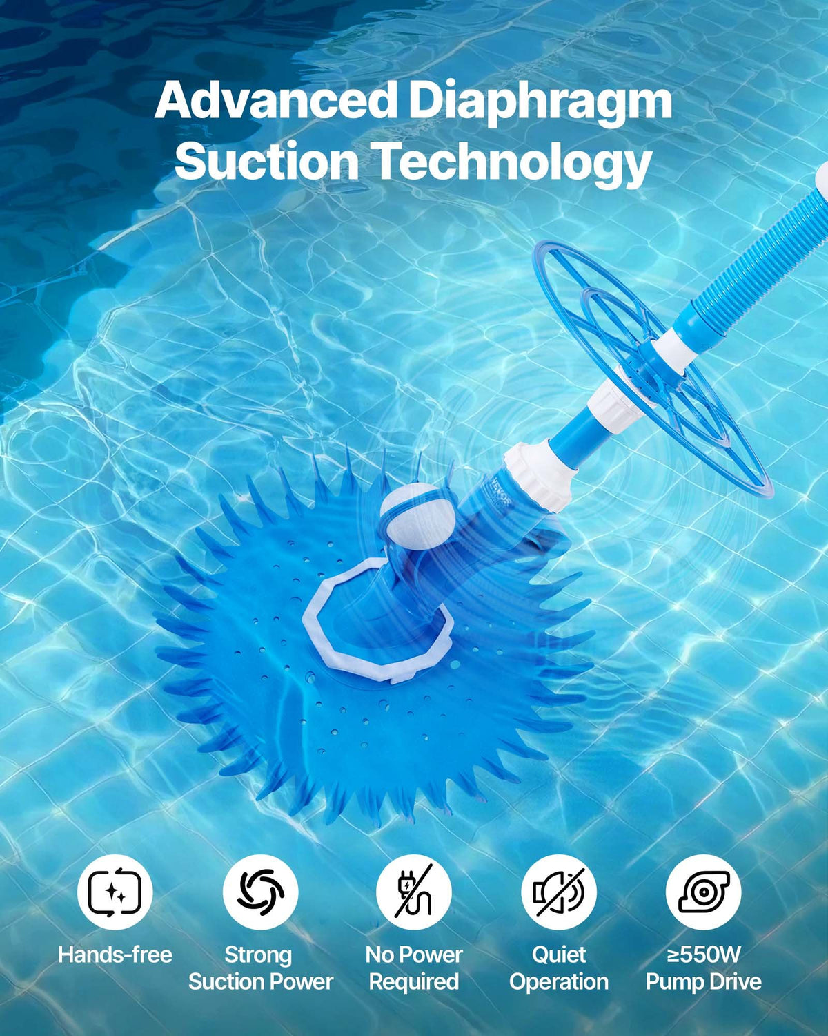 Suction Pool Cleaner, Automatic Pool Vacuum Cleaner, Suction Side Automatic Pool Cleaner, Suction Vacuum Pool V952-XSYCQJQPZJGGTQ8TG001V0