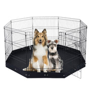 Dog Playpen, 8 Pcs 30"H x 24"W Panels Foldable Metal Pet Exercise Pen, Dog Fence Indoor and Outdoor Pen with V952-XSYDCWWLXTSD48O5RV0