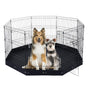Dog Playpen, 8 Pcs 30"H x 24"W Panels Foldable Metal Pet Exercise Pen, Dog Fence Indoor and Outdoor Pen with V952-XSYDCWWLXTSD48O5RV0