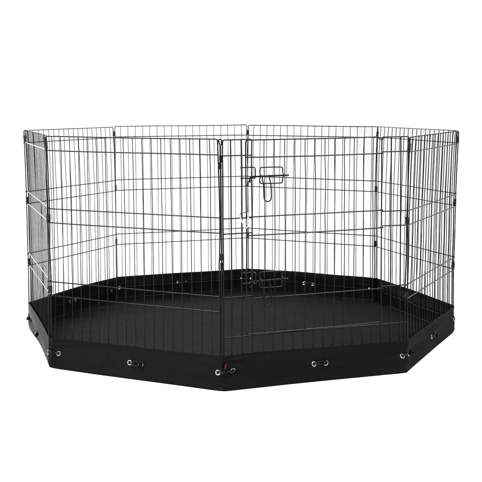 Dog Playpen, 8 Pcs 30"H x 24"W Panels Foldable Metal Pet Exercise Pen, Dog Fence Indoor and Outdoor Pen with V952-XSYDCWWLXTSD48O5RV0