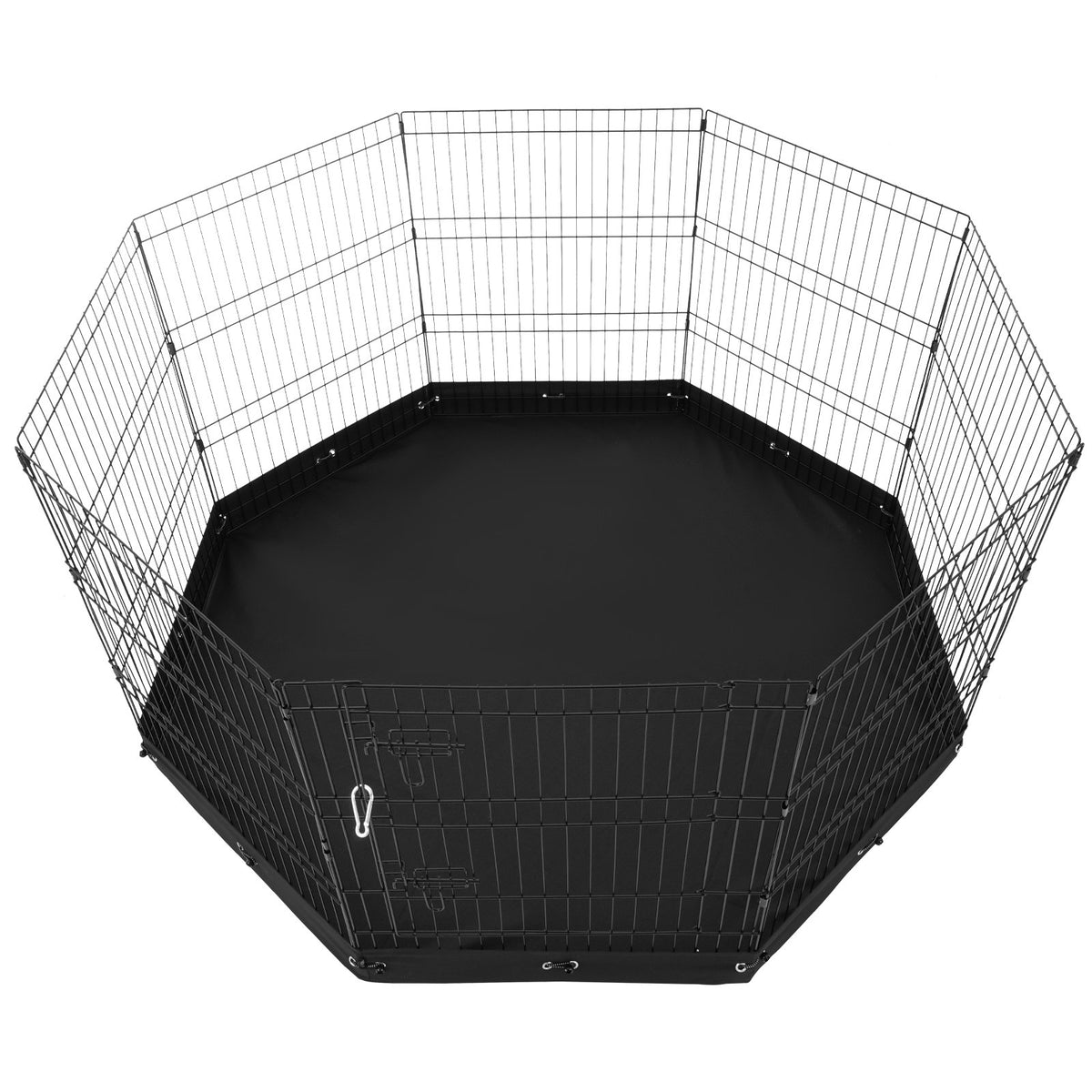 Dog Playpen, 8 Pcs 30"H x 24"W Panels Foldable Metal Pet Exercise Pen, Dog Fence Indoor and Outdoor Pen with V952-XSYDCWWLXTSD48O5RV0