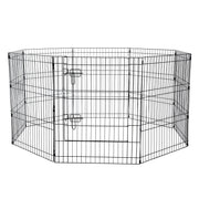Dog Playpen, 8 Pcs 30"H x 24"W Panels Foldable Metal Pet Exercise Pen, Dog Fence Indoor and Outdoor Pen with V952-XSYDCWWLXTSD48O5RV0
