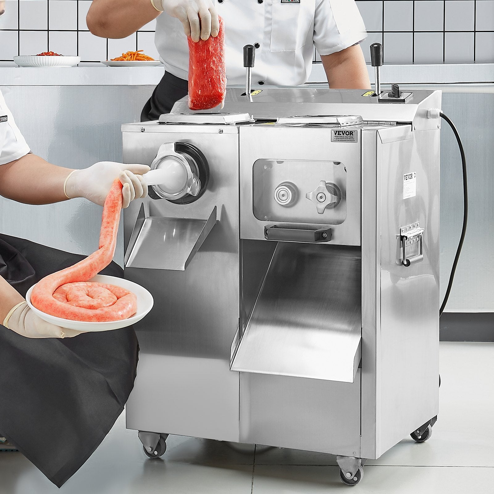 Commercial Electric Meat Grinder Slicer 6.35 kg/Min Sausage Stuffer Maker V952-XSYJQJJS3MM0Q3PJAV3