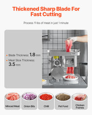 Commercial Electric Meat Grinder Slicer 4.99 kg/Min Sausage Stuffer Maker V952-XSYJQJTM35MMJ1GE8V3