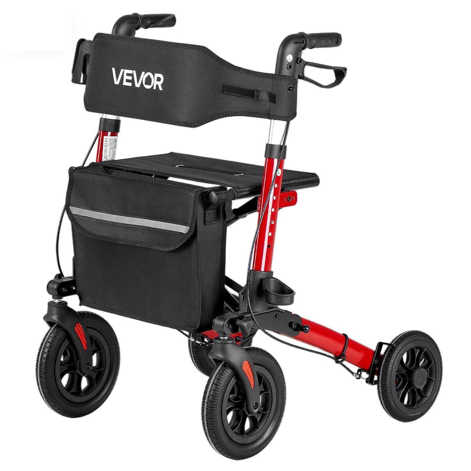 Rollator Walker with Seat for Seniors, Ultra Compact 3-Fold Rolling Walker, Lightweight Aluminum Mobility V952-XSZXQHSLHJQ1YKA5J001V0