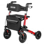 Rollator Walker with Seat for Seniors, Ultra Compact 3-Fold Rolling Walker, Lightweight Aluminum Mobility V952-XSZXQHSLHJQ1YKA5J001V0
