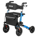 Rollator Walker with Seat for Seniors, Ultra Compact 3-Fold Rolling Walker, Lightweight Aluminum Mobility V952-XSZXQLSLHJQ145Q4C001V0