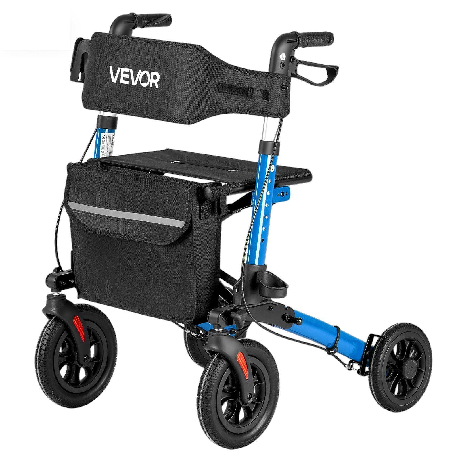 Rollator Walker with Seat for Seniors, Ultra Compact 3-Fold Rolling Walker, Lightweight Aluminum Mobility V952-XSZXQLSLHJQ145Q4C001V0
