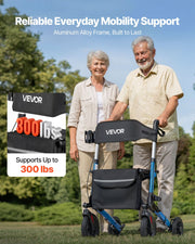 Rollator Walker with Seat for Seniors, Ultra Compact 3-Fold Rolling Walker, Lightweight Aluminum Mobility V952-XSZXQLSLHJQ145Q4C001V0