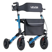 Rollator Walker with Seat for Seniors, Ultra Compact 3-Fold Rolling Walker, Lightweight Aluminum Mobility V952-XSZXQLSLHJQ145Q4C001V0