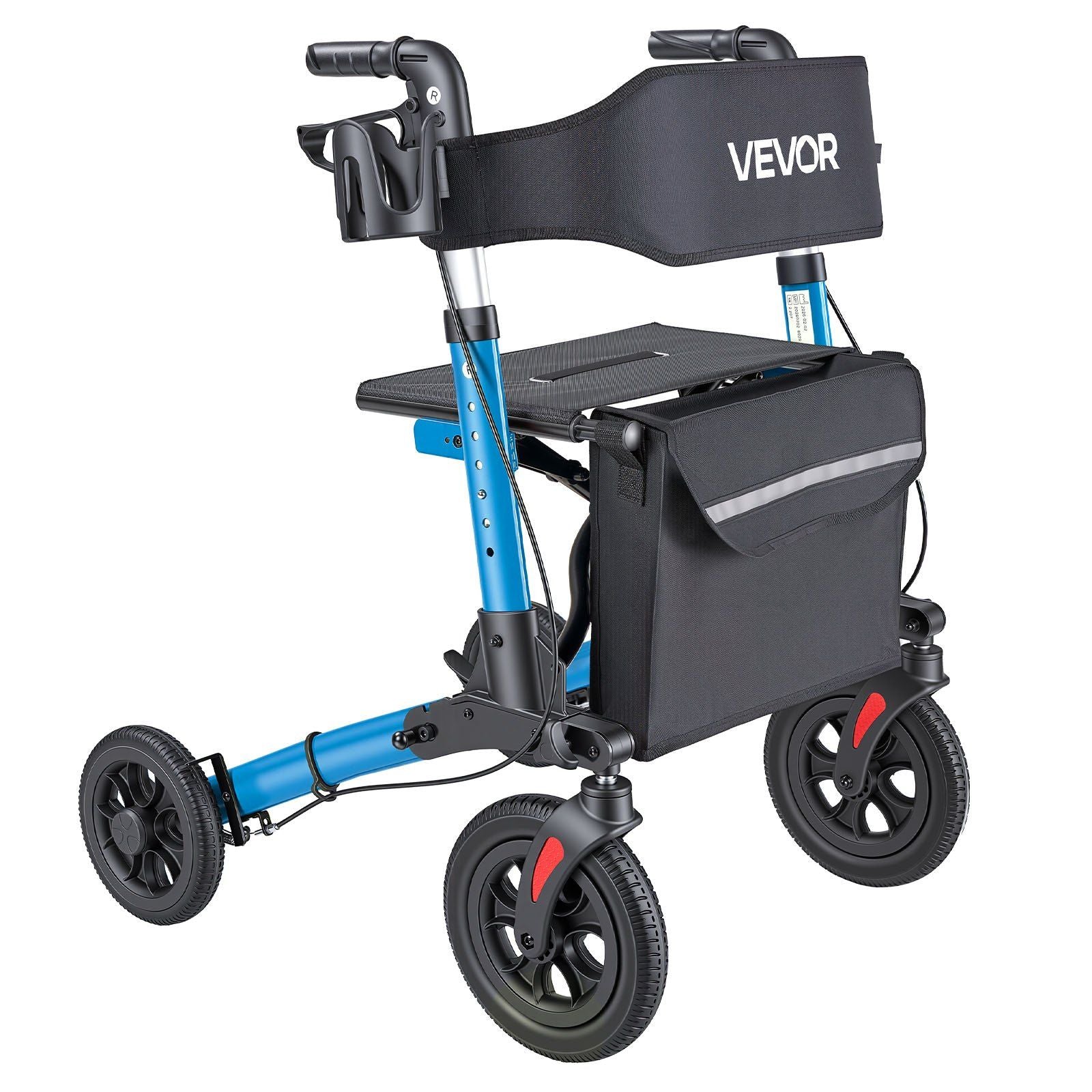 Rollator Walker with Seat for Seniors, Ultra Compact 3-Fold Rolling Walker, Lightweight Aluminum Mobility V952-XSZXQLSLHJQ145Q4C001V0