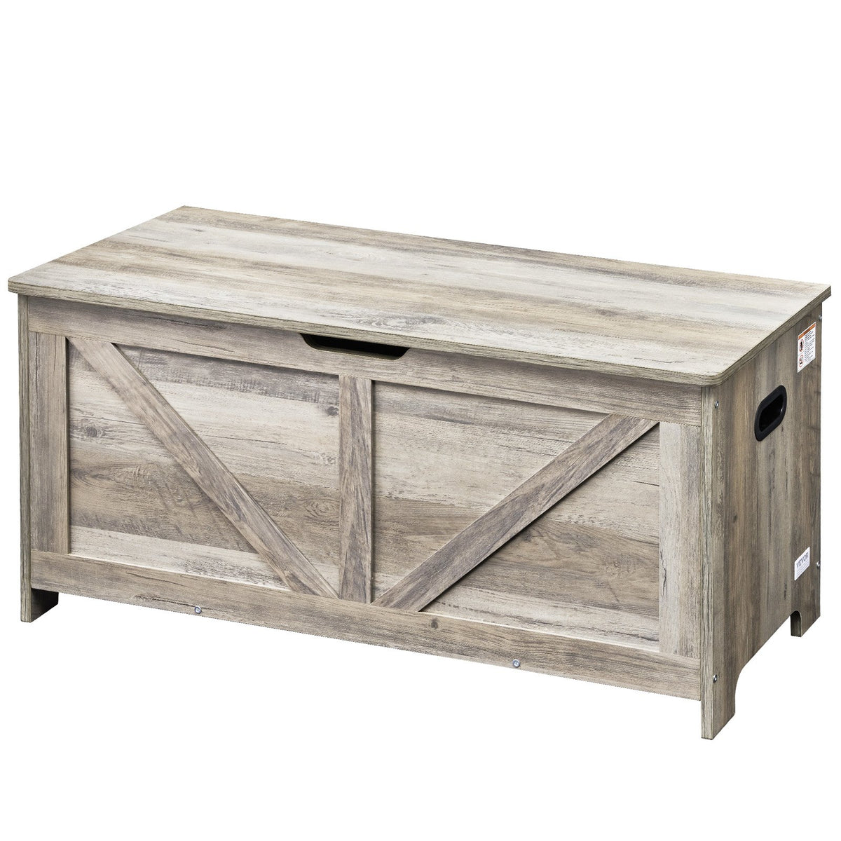 Kids Toy Storage Bench Wooden Toy Box Chest 38.98 x 15.55 x 18.9 in Gray V952-XTETCWDWHLBC7BJJOV0