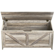 Kids Toy Storage Bench Wooden Toy Box Chest 38.98 x 15.55 x 18.9 in Gray V952-XTETCWDWHLBC7BJJOV0
