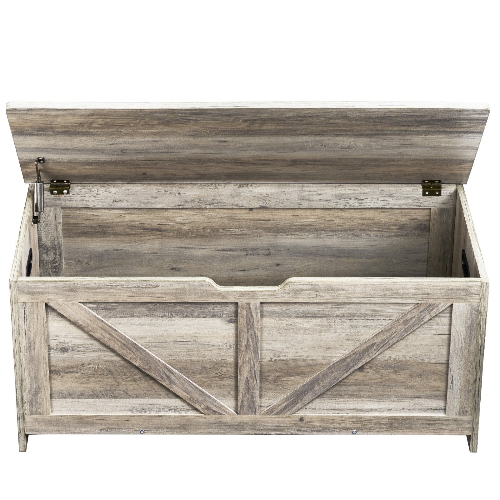 Kids Toy Storage Bench Wooden Toy Box Chest 38.98 x 15.55 x 18.9 in Gray V952-XTETCWDWHLBC7BJJOV0
