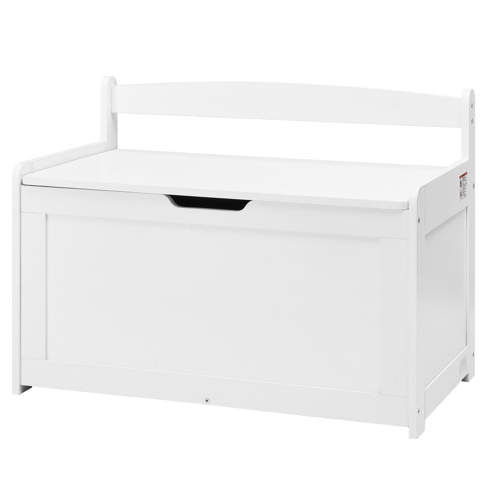 Kids Toy Storage Bench Wooden Toy Box Chest 32.68 x 17.91 x 24.02" White V952-XTETCWDYHLBC1UNIRV0
