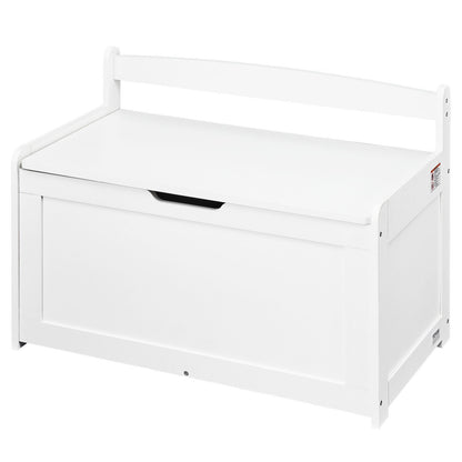 Kids Toy Storage Bench Wooden Toy Box Chest 32.68 x 17.91 x 24.02" White V952-XTETCWDYHLBC1UNIRV0