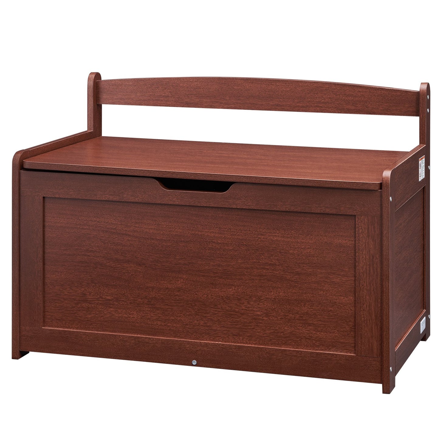 Kids Toy Storage Bench Wooden Toy Box Chest 32.68 x 17.91 x 24.02" Cherry V952-XTETCWDYHLBCRKUO3V0