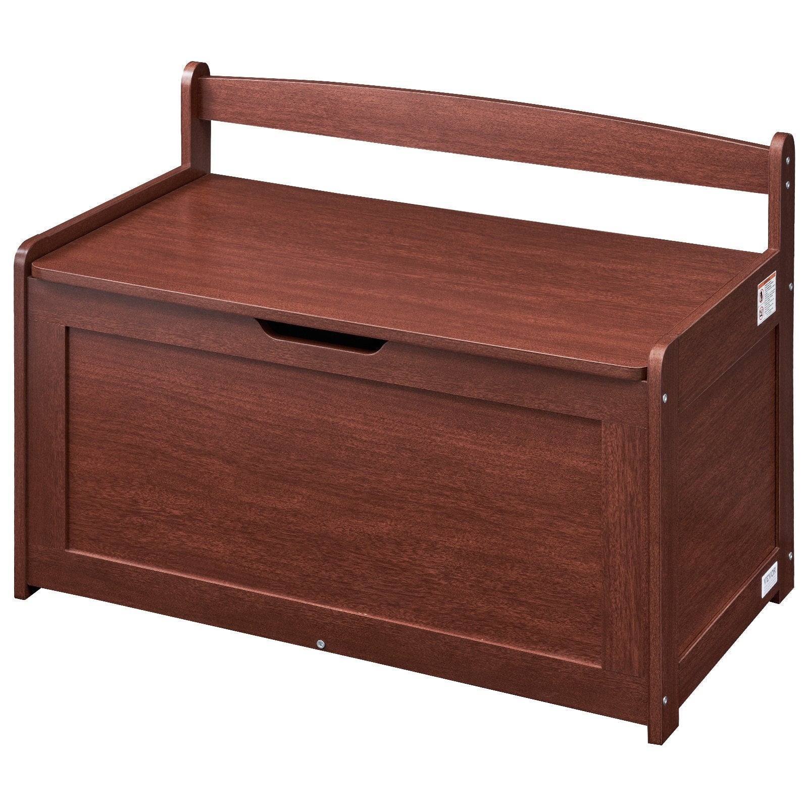 Kids Toy Storage Bench Wooden Toy Box Chest 32.68 x 17.91 x 24.02" Cherry V952-XTETCWDYHLBCRKUO3V0