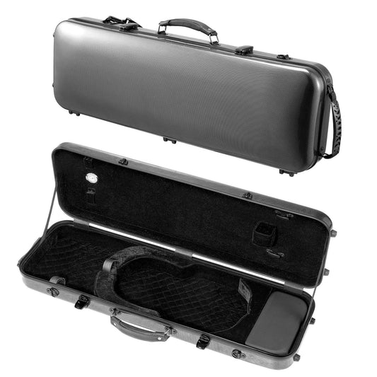 4/4 Full Size Violin Case, Built-in Hygrometer, Lightweight Portable Travel Carrying Bag, with Plush Lining, V952-XTQHZFXFHTXWTSD67001V0