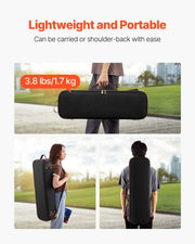4/4 Full Size Violin Case, Built-in Hygrometer, Lightweight Portable Travel Carrying Bag, with Plush Lining, V952-XTQHZFXNLPMXVK7D4001V0