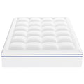 Mattress Topper, Queen Size, 25.4 mm Thickness, Fiber Fill Pad with Detachable & Washable, Comfortable, V952-XWTCD6080INCC3PJWV0