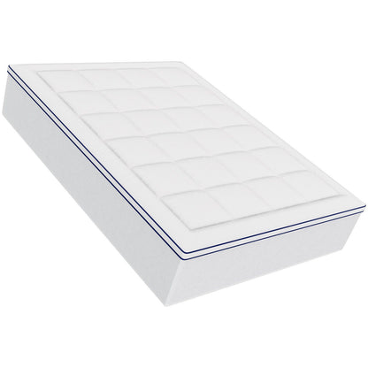 Mattress Topper, Queen Size, 25.4 mm Thickness, Fiber Fill Pad with Detachable & Washable, Comfortable, V952-XWTCD6080INCC3PJWV0