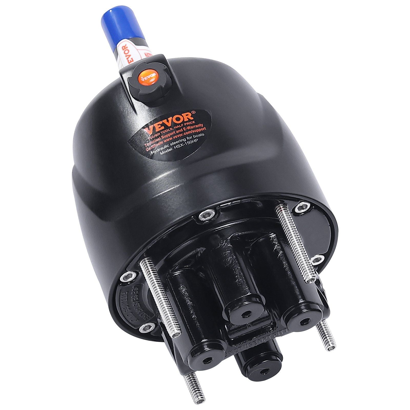 Hydraulic Outboard Steering Pump, 1.4 Cubic Inches, 150HP Front Mount Hydraulic Helm Pump with Two-Way Lock V952-XWYYFXB150HPZXB01V0