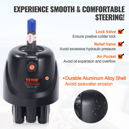 150HP Hydraulic Outboard Steering Kit Boat Marine System, Built-in Two-Way Lock Cylinder, 150HP Pump and V952-XWYYFXB150HPZXBTJV0