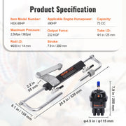 Hydraulic Steering Kit 90HP Hydraulic Outboard Steering Kit with Helm Pump Cylinder Marine Steering System Kit V952-XWYYFXB90HP000001V0