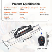 Hydraulic Outboard Steering Kit, 150HP, Marine Boat Hydraulic Steering System, with Helm Pump Two-Way Lock V952-XWYYFXBDJTJ1ISOVRV0