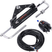 Hydraulic Outboard Steering Kit, 150HP, Marine Boat Hydraulic Steering System, with Helm Pump Two-Way Lock V952-XWYYFXBDJTJ1ISOVRV0