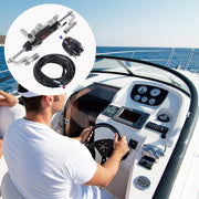 Hydraulic Outboard Steering Kit, 300HP, Marine Boat Hydraulic Steering System, with Helm Pump Two-Way Lock V952-XWYYFXBDJTJ37VR7HV0