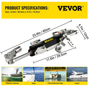 Hydraulic Steering Kit 300HP Hydraulic Steering Compact Cylinder Hydraulic Outboard Steering Kit with Helm V952-XWYYFXBTJ300HP001V0