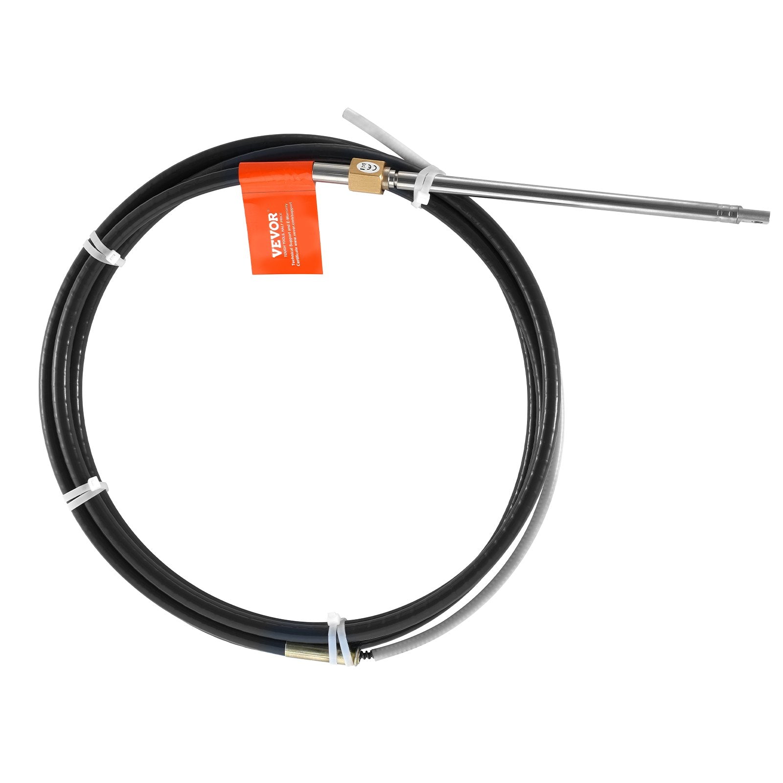 Boat Steering Cable, 17 Feet Outboard Marine Rotary Steering Cable, 1/2 Ton High Tensile Strength, Steel V952-XWZXDLXWZXPJDR7EXV0