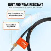 Boat Steering Cable, 17 Feet Outboard Marine Rotary Steering Cable, 1/2 Ton High Tensile Strength, Steel V952-XWZXDLXWZXPJDR7EXV0