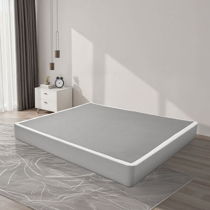 Box Spring, King Size Bed Frame with Washable Fabric Cloth, Heavy Duty Metal Frame for King Bed, 230 mm V952-XXDH80769INC77UZP001V0