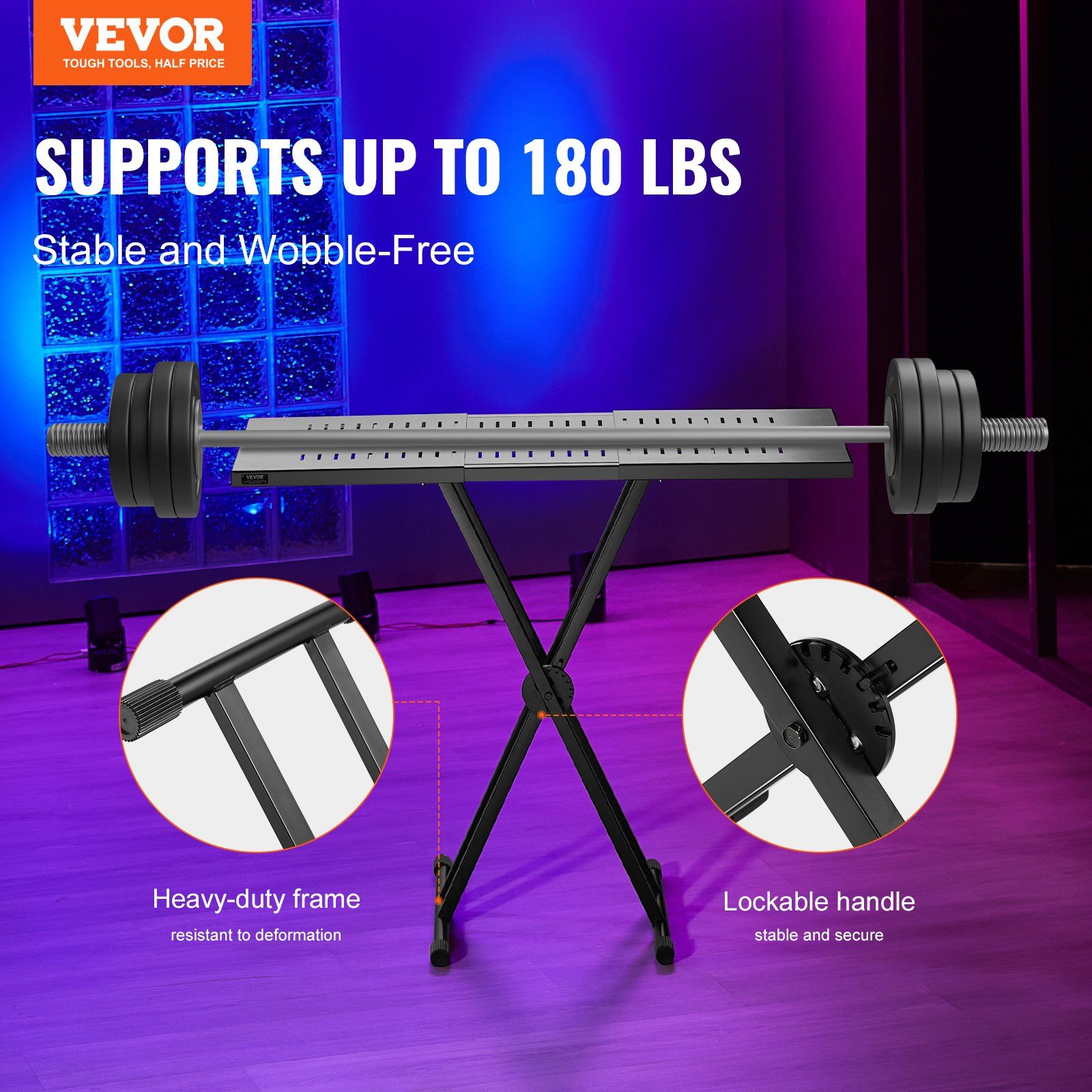 DJ Table Stand, (820-1095)x465 mm Portable DJ Laptop and Controller Stand, Lightweight DJ Desk DJ Booth V952-XXDJGZTHJG43MZP0RV0