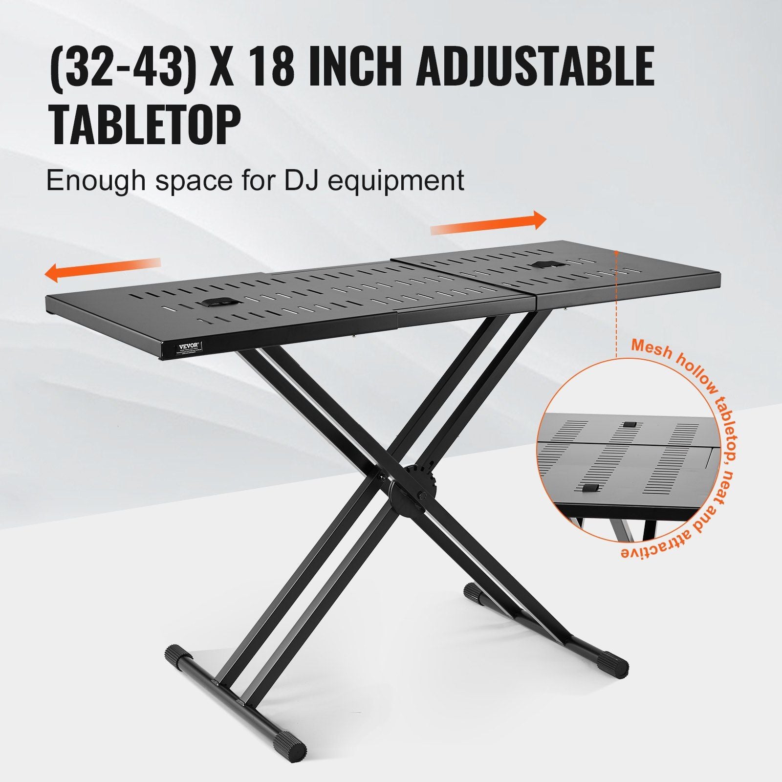 DJ Table Stand, (820-1095)x465 mm Portable DJ Laptop and Controller Stand, Lightweight DJ Desk DJ Booth V952-XXDJGZTHJG43MZP0RV0