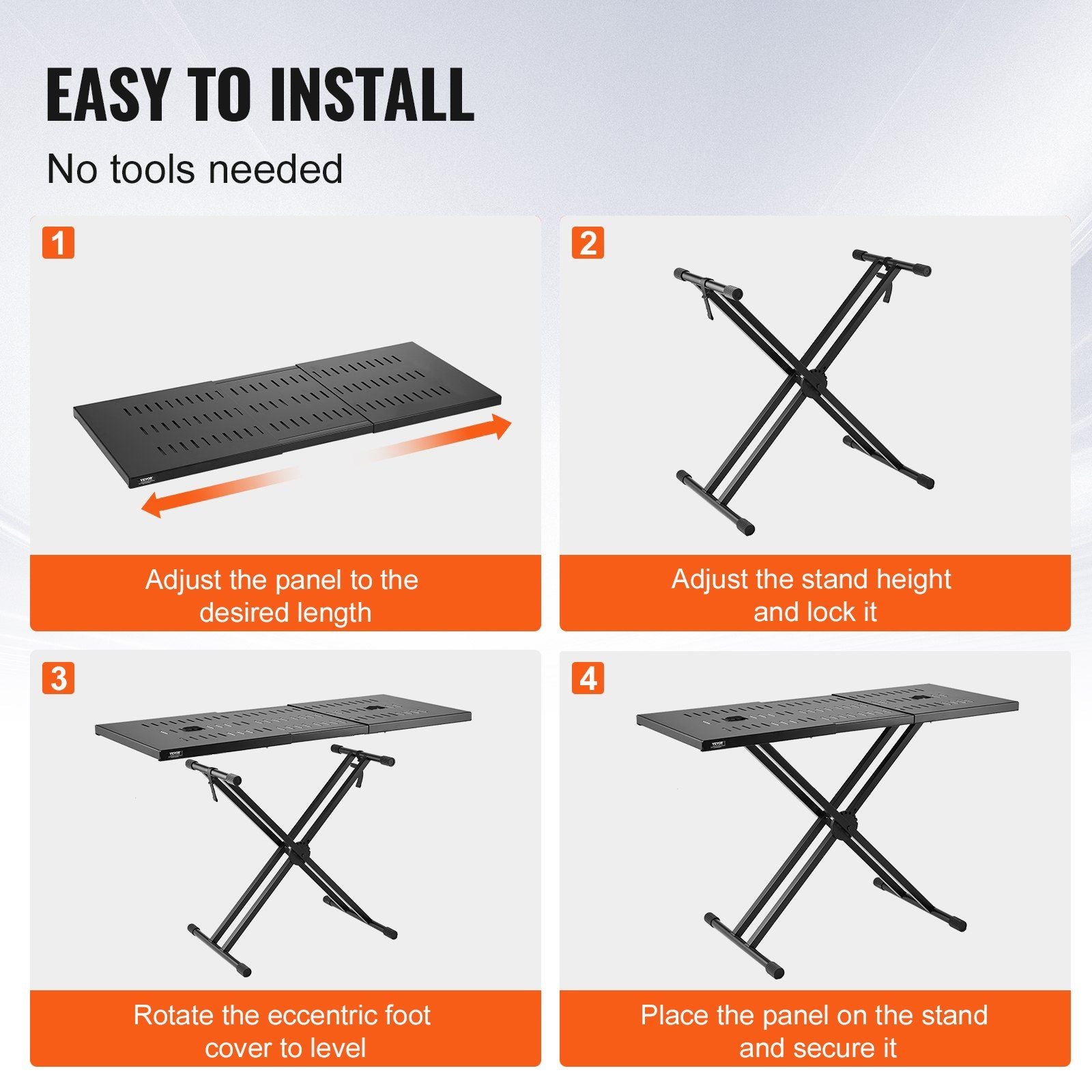 DJ Table Stand, (820-1095)x465 mm Portable DJ Laptop and Controller Stand, Lightweight DJ Desk DJ Booth V952-XXDJGZTHJG43MZP0RV0