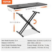 DJ Table Stand, (820-1095)x465 mm Portable DJ Laptop and Controller Stand, Lightweight DJ Desk DJ Booth V952-XXDJGZTHJG43MZP0RV0
