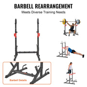 Squat Power Rack Adjustable Heavy Duty Barbell Weight Bench Press Stand V952-XXSDJ4182541OLCQRV0