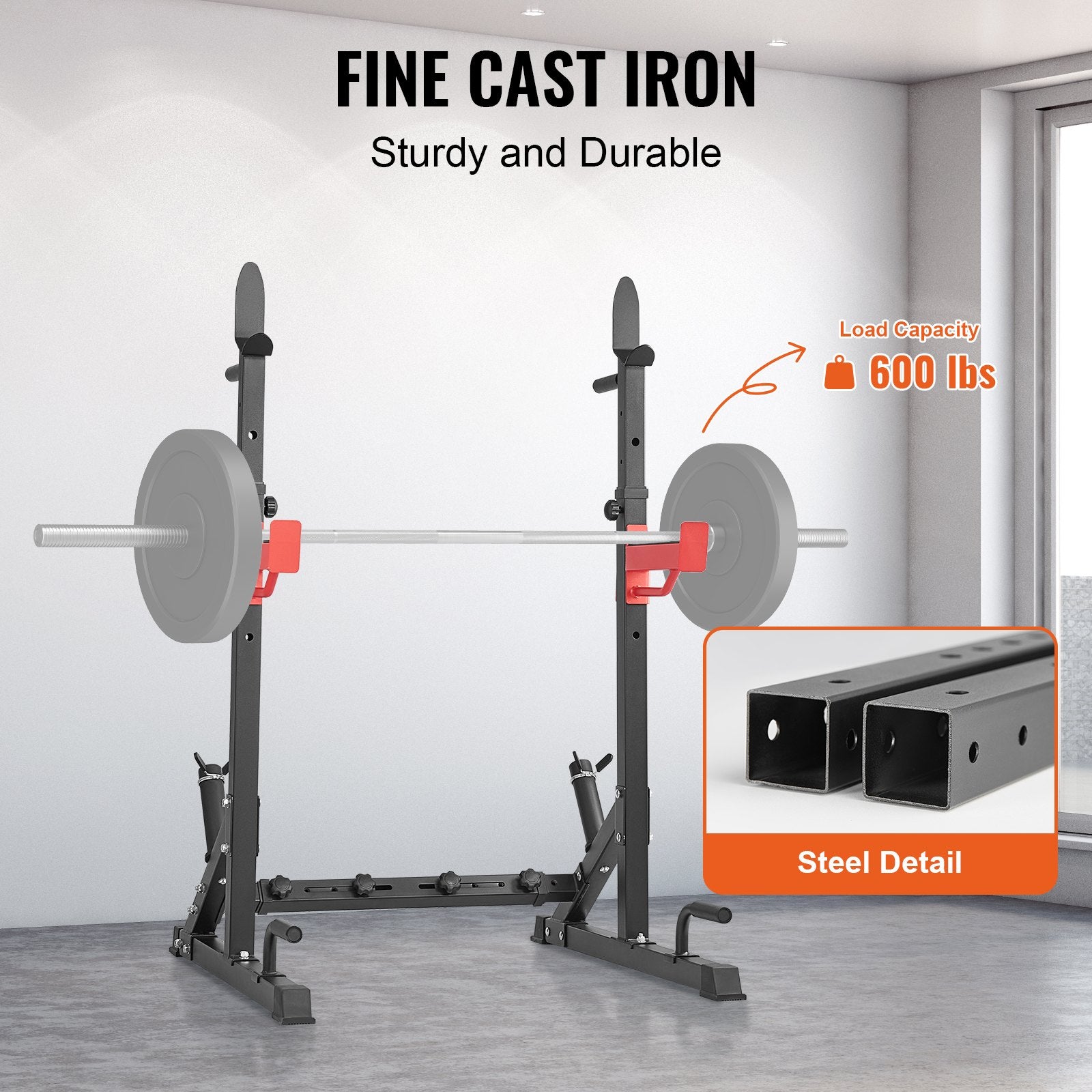 Squat Power Rack Adjustable Heavy Duty Barbell Weight Bench Press Stand V952-XXSDJ4182541OLCQRV0