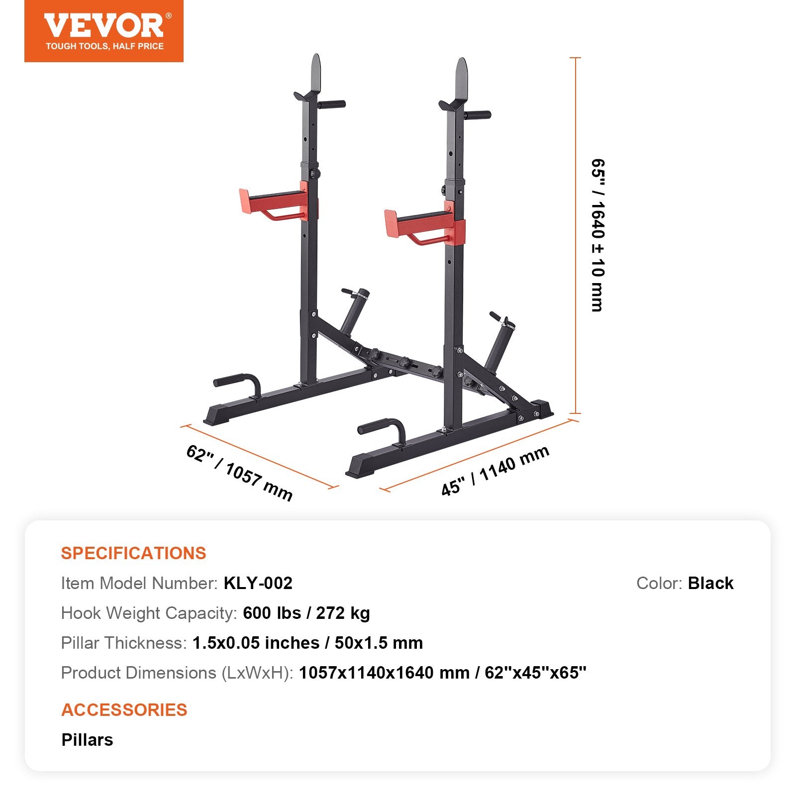 Squat Power Rack Adjustable Heavy Duty Barbell Weight Bench Press Stand V952-XXSDJ4182541OLCQRV0