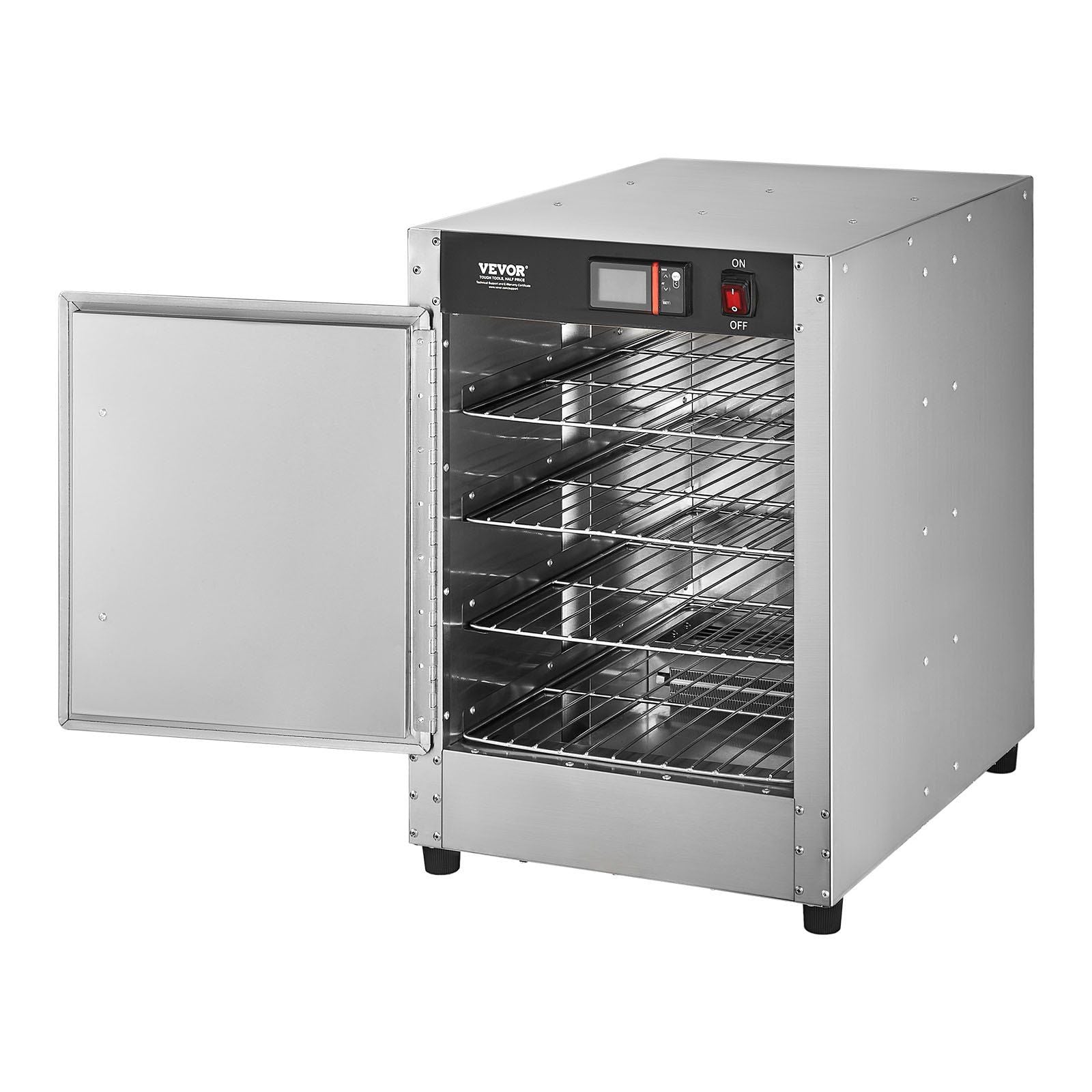 Hot Box Food Warmer, 4-Tier Concession Warmer with Water Tray, 4 Pans, Single-door and Adjustable Shelves, V952-XXSPBWJ4CBTMLX7IBV3