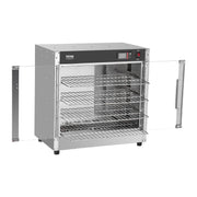 Hot Box Food Warmer, 4-Tier Concession Warmer with Water Tray, 4 Pans, Glass Double-door and Adjustable V952-XXSPBWJ4CTMMFFLR5V3