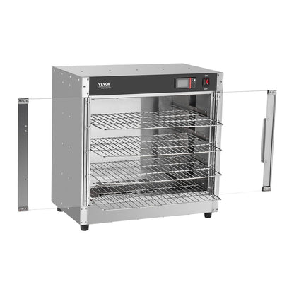 Hot Box Food Warmer, 4-Tier Concession Warmer with Water Tray, 4 Pans, Glass Double-door and Adjustable V952-XXSPBWJ4CTMMFFLR5V3