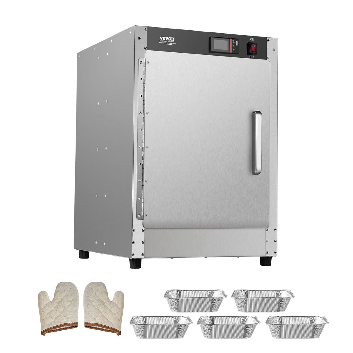Hot Box Food Warmer, 5-Tier Concession Warmer with Water Tray, 5 Pans, Single-door and Adjustable Shelves, V952-XXSPBWJ5CBTM0I6VPV3
