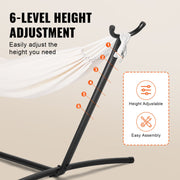 Portable Hammock Stand, 450lbs Capacity Steel Hammock Stand for 2 Person, Heavy Duty Adjustable Hooks Hammock V952-XXXDCJXXXJS10WJZWV0