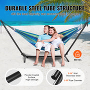 Portable Hammock Stand, 450lbs Capacity Steel Hammock Stand for 2 Person, Heavy Duty Adjustable Hooks Hammock V952-XXXDCJXXXJS10WJZWV0