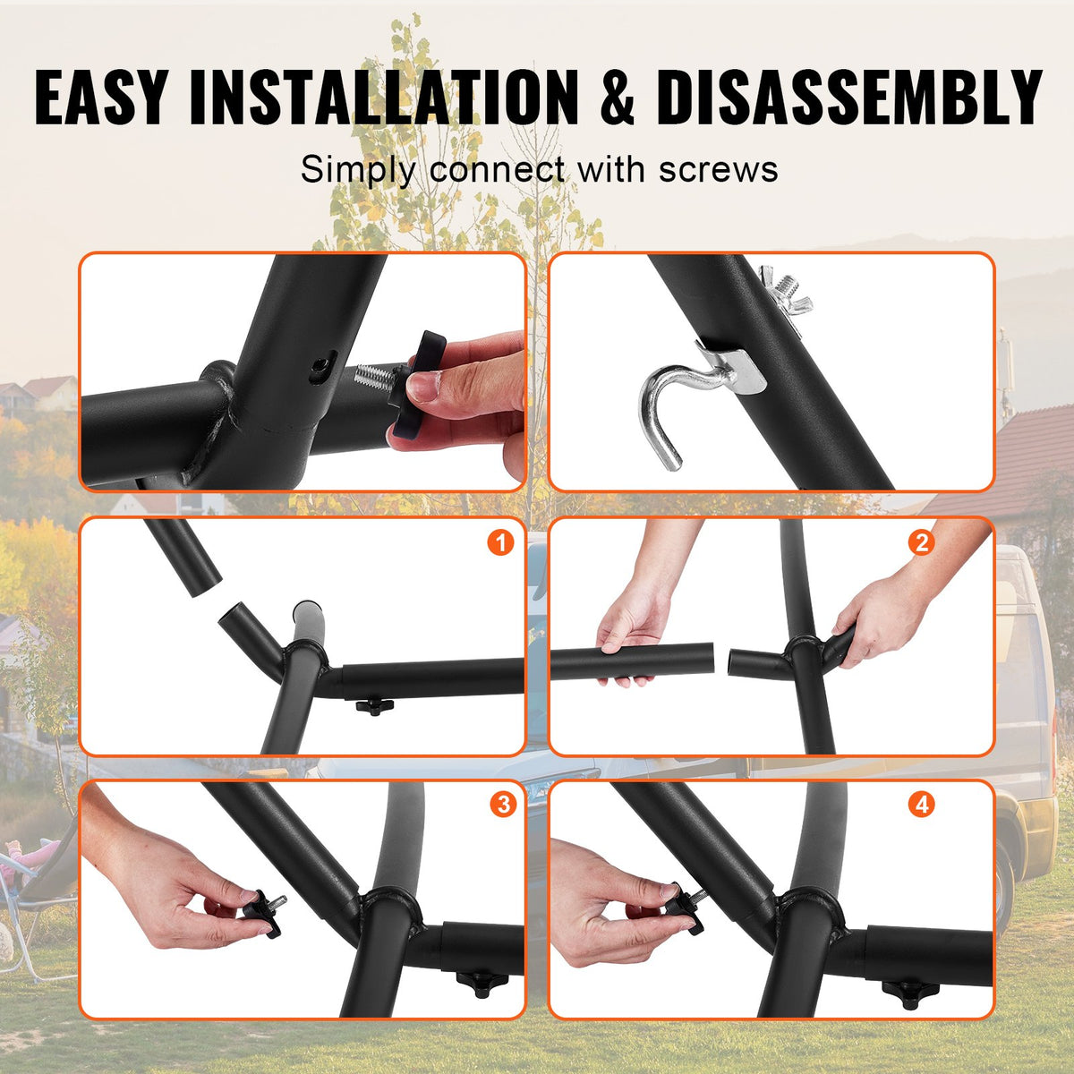 Portable Hammock Stand, 450lbs Capacity Steel Hammock Stand for 2 Person, Heavy Duty Adjustable Hooks Hammock V952-XXXDCJXXXJS16JSZ5V0